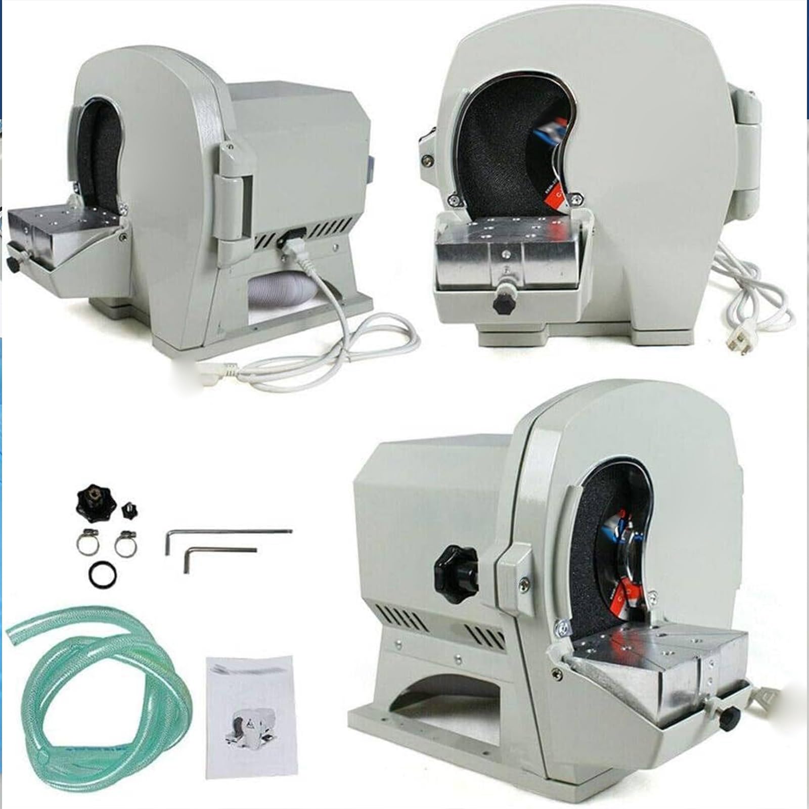 Squadramodelli Dentale a Umido, squadramodelli a Umido e a Secco da 550 W con Disco Interno per arcos abrasivo, Attrezzatura da Laboratorio odontotecnico a Ruota con angolazione Regolabile