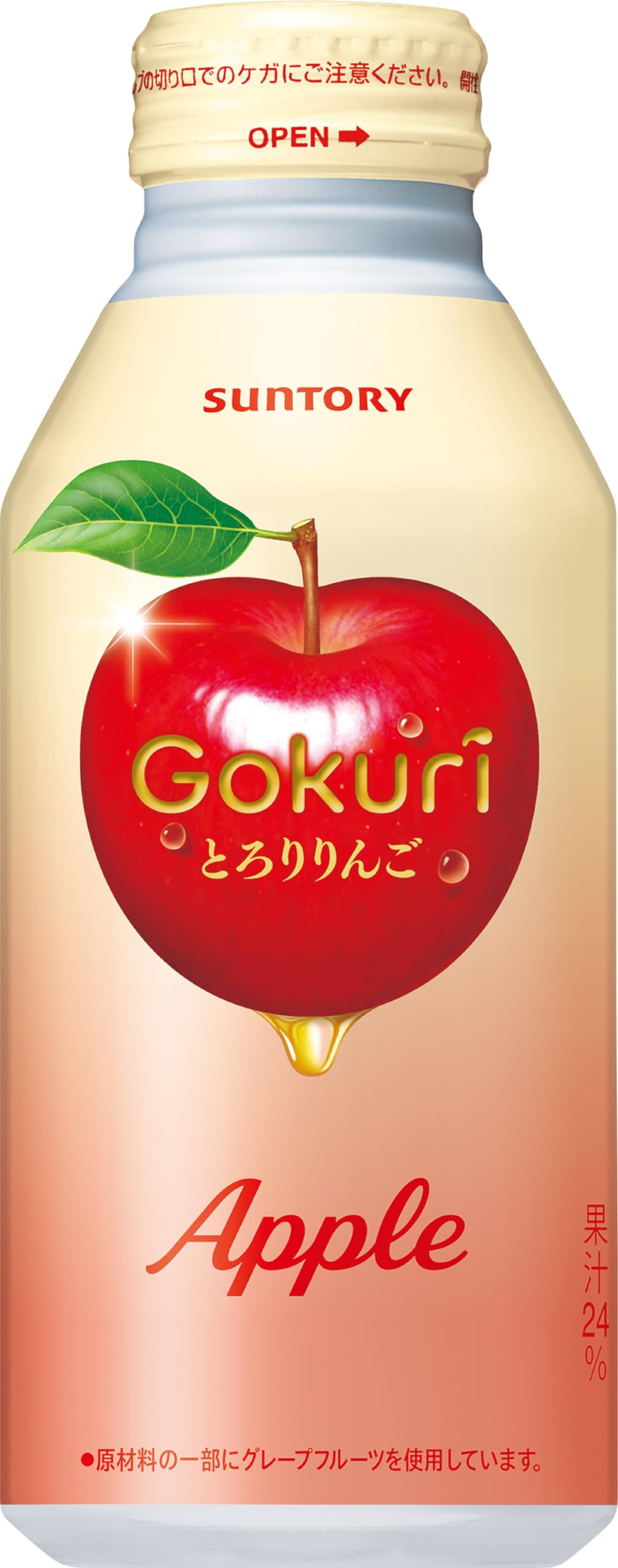 Amazon.co.jp: サントリー Gokuri ゴクリ とろりりんご 400g×24本