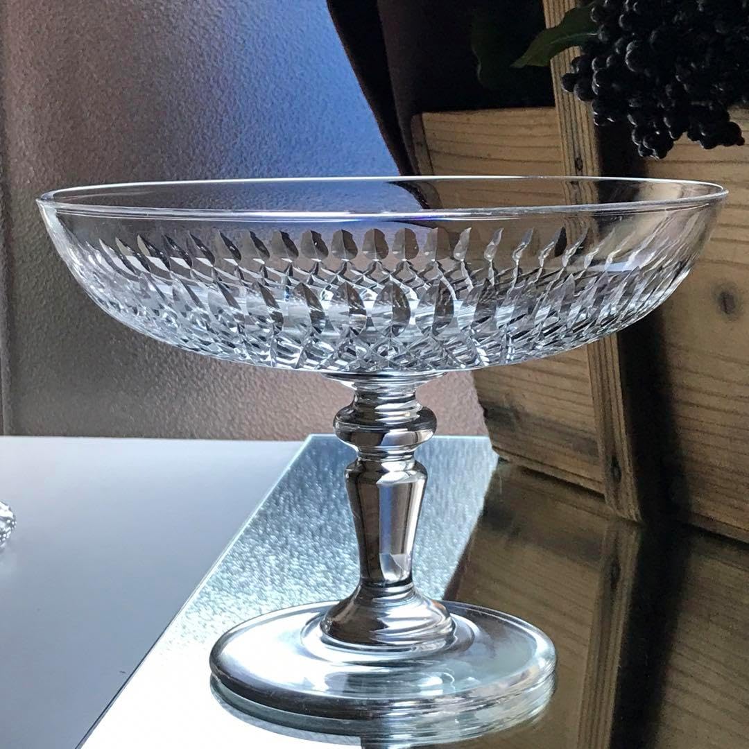 極オールドバカラカット 美しいコンポートセンター プレート - WWW