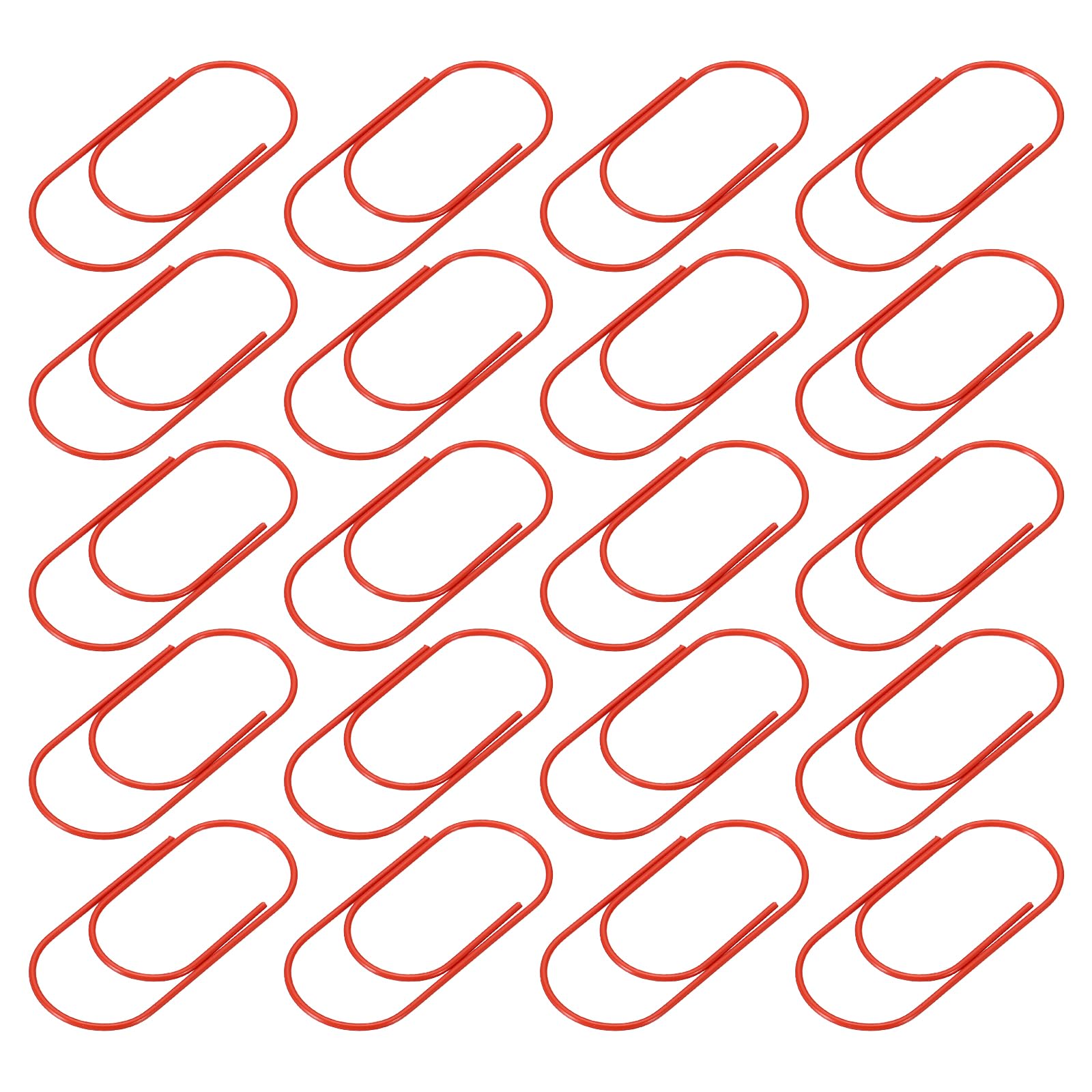 YOKIVE 30 Pcs Paper Clip, Wide Coated Large Clips with Box, Keep Table Neat, Great for Office Art, Home, Daily Use (Red, 2-Inch)