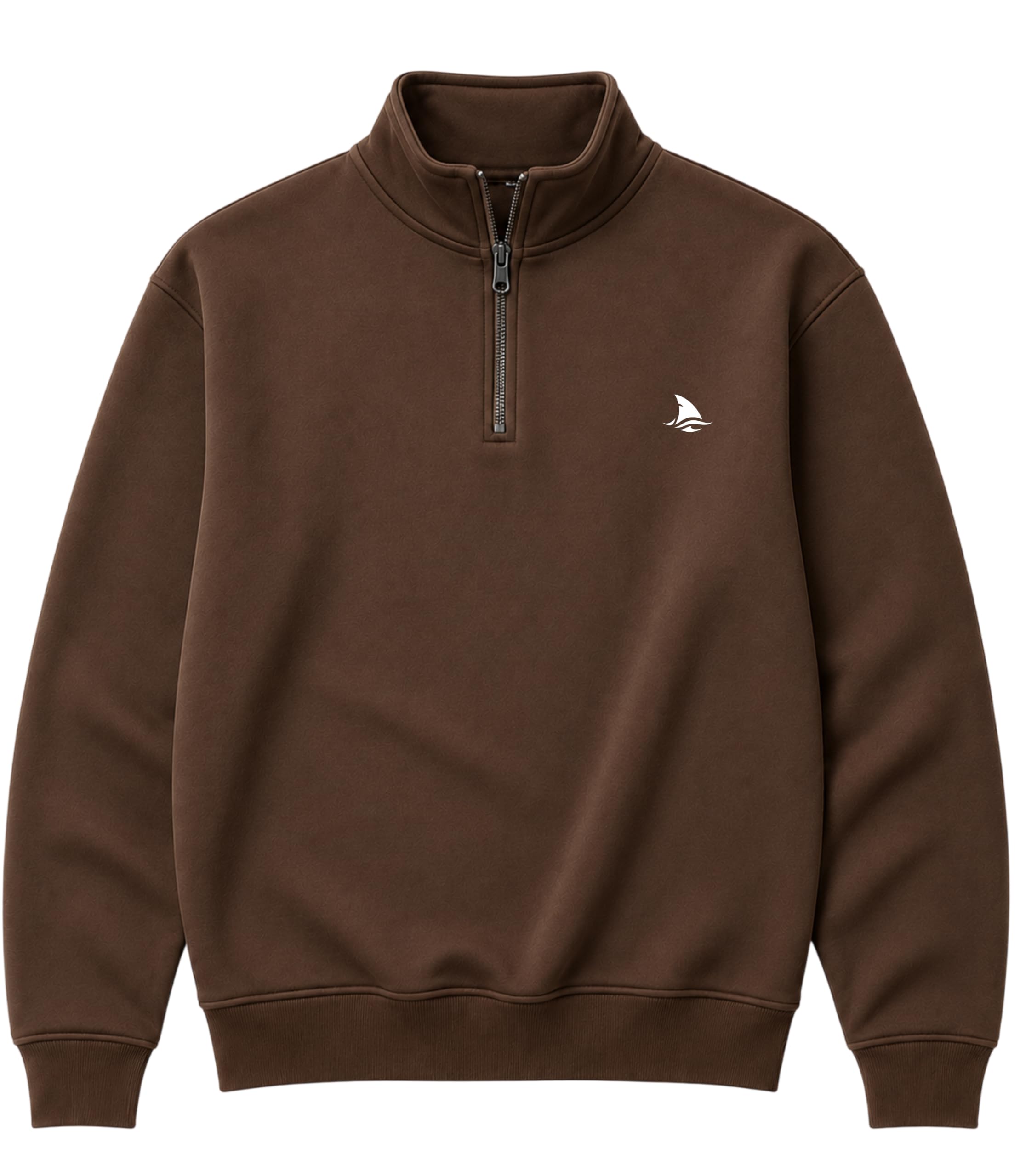 Men's Cotton Fleece Quarter Zip Sweatshirt, Full Sleeve Stand Collar Pullover for Gym, Workout, Running, Training & Casual Wear-picture-52