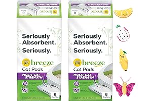 Breeze Multi Cat Pad Refills with Catnip Toy