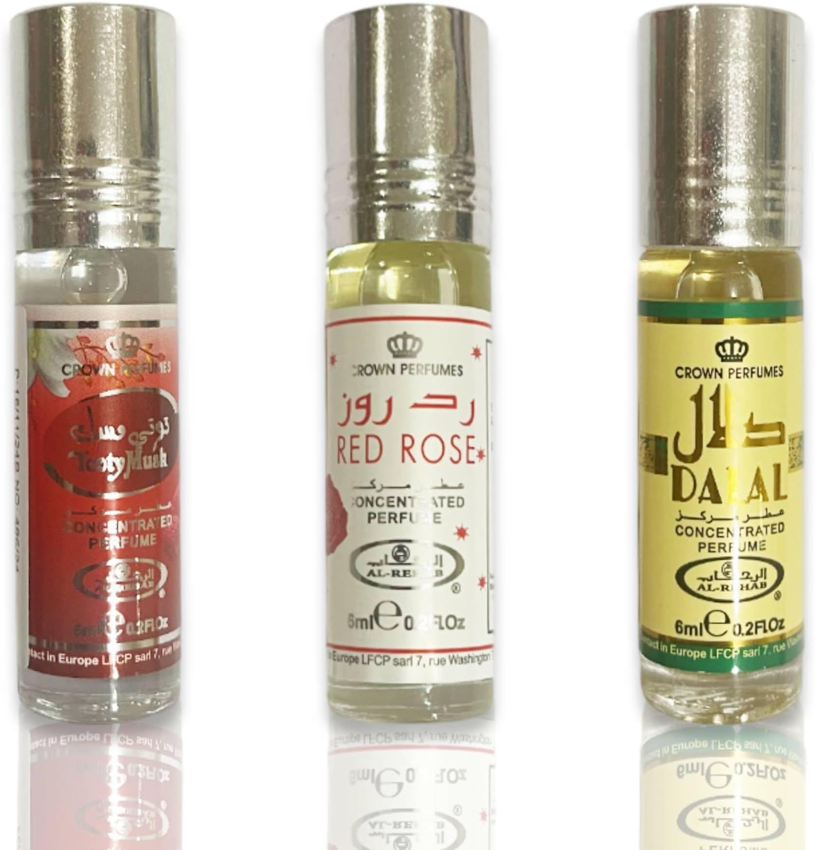 Bundle Gift Set – Includes 3 x 6ml Bestselling Al-Rehab Perfume Oils (Selected by Begin Bargaining) | Arabic Unisex Fragrance Oils | Exclusive Perfume Gift Set UK