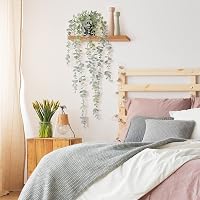 COCOBOO Mesterséges Függő Eukaliptusz Növény Fali Dekoráció Beltéri Kültéri 7