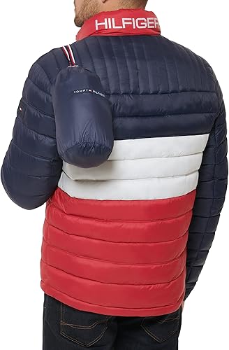 Vista 4 de Tommy Hilfiger Chaqueta acolchada ultraligera para hombre (estándar y grande y alto)