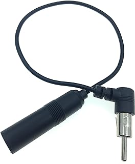 RedYutou car Radio Antenna Universal DIN Male to Female car Audio Modified DVD Navigation CD Player Radio Antenna Extension Cable Conversion Cable 14 inch/35cm