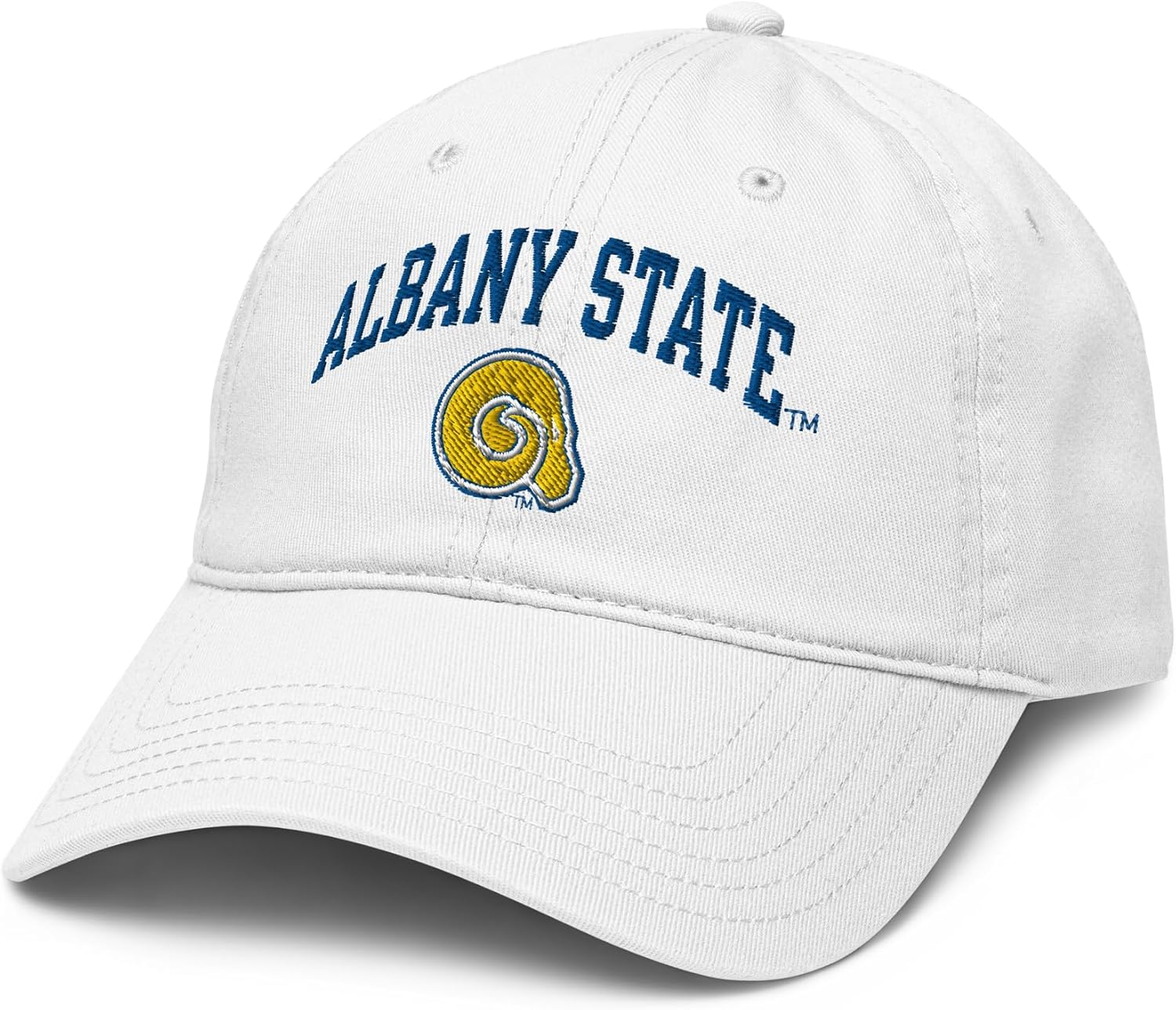Albany State Golden Rams Arch Over Logo Officially Licensed Adjustable Baseball Hat