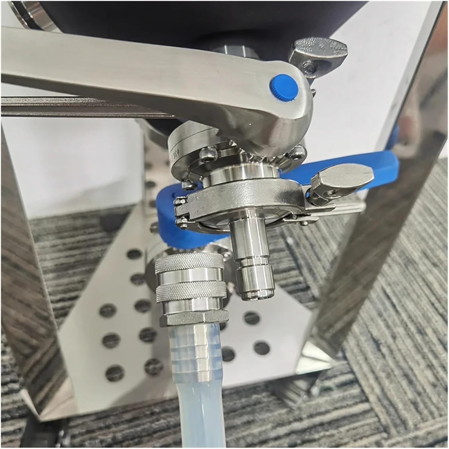 Brewing Equipment Homebrew Beer 3/4" 1.5" 2" 3" Tri Clamp Quick Disconnect 304 Stainless Steel Ball Lock Style 1/2" Full Port Sanitary Fitting Brewing Equipment(0.75TC Male)