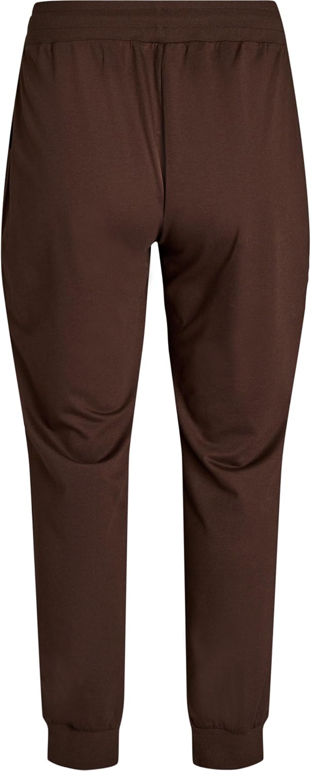 Zizzi Active by Women's Plus Size Tracksuit Bottoms Loose Fit Size 42-60 - Plus Size Women's Clothing 42-44 Coffee Bean