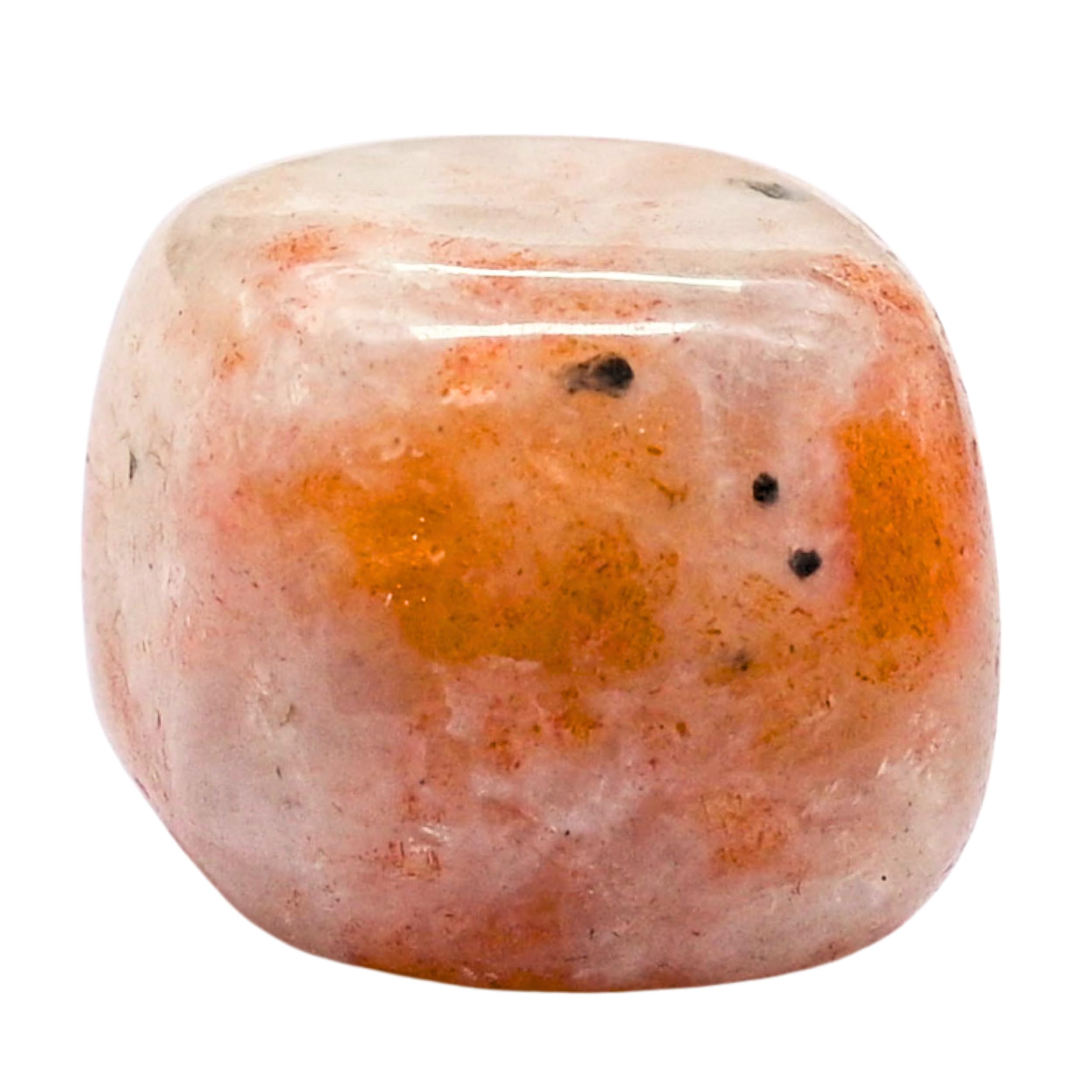 Amazing Gemstone Sunstone Crystal Tumbled Stones Polished Rocks - Natural Gem Stones for Healing - DIY Crystals for Protection (1 Piece)