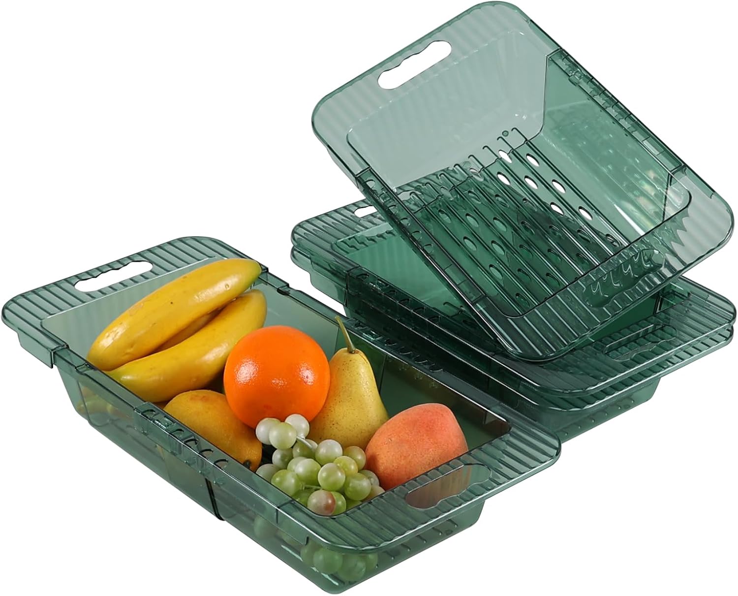 Amazon.com: Hespama 4-Pack Retractable Sink Colander, Plastic Colander ...