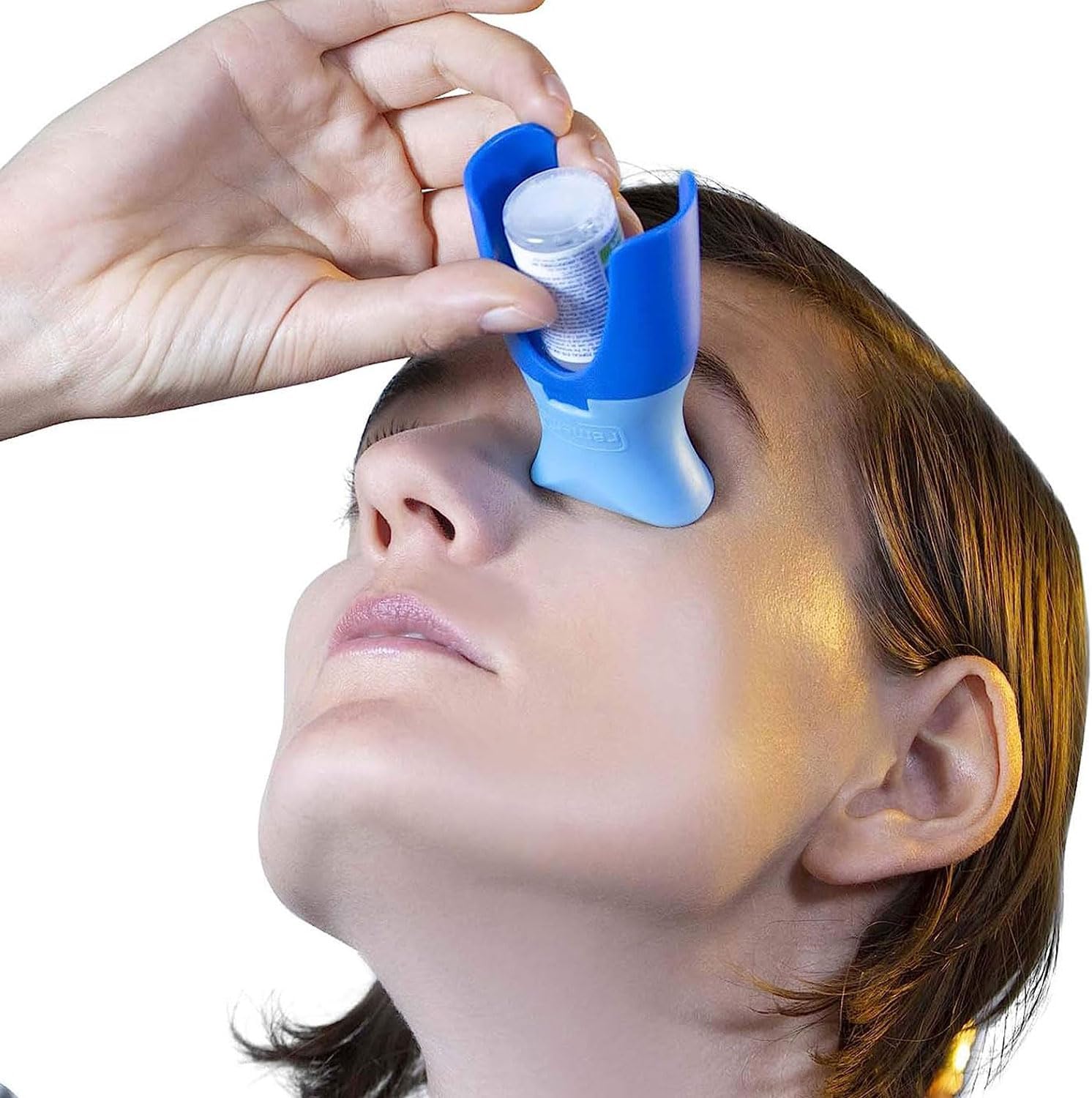 remedic Eye Drop Helper with Silicone Adapter – Accurate, One-Handed Eye Dropper Guide for Seniors and Caregivers - Easy to use Eye Drops Inserter for the Whole Family