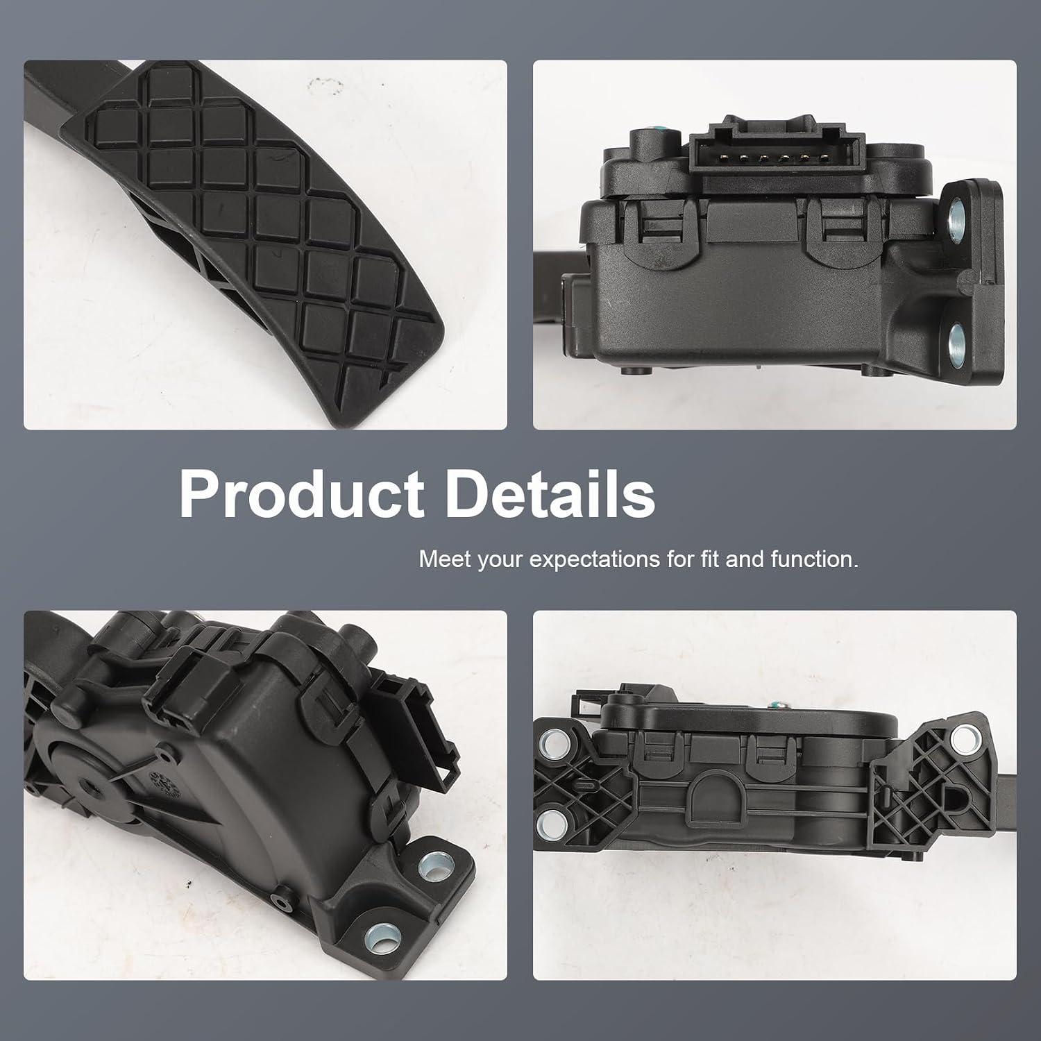 Accelerator Gas Pedal Sensor for Jetta 1999-2004, Jetta City, Golf, Golf City Golf R, Beetle, R32 2007-2009, TT 2000-2002, TT Quattro 2003-2006, Manual Transmission 1J1721503AC, 6Q1721503A