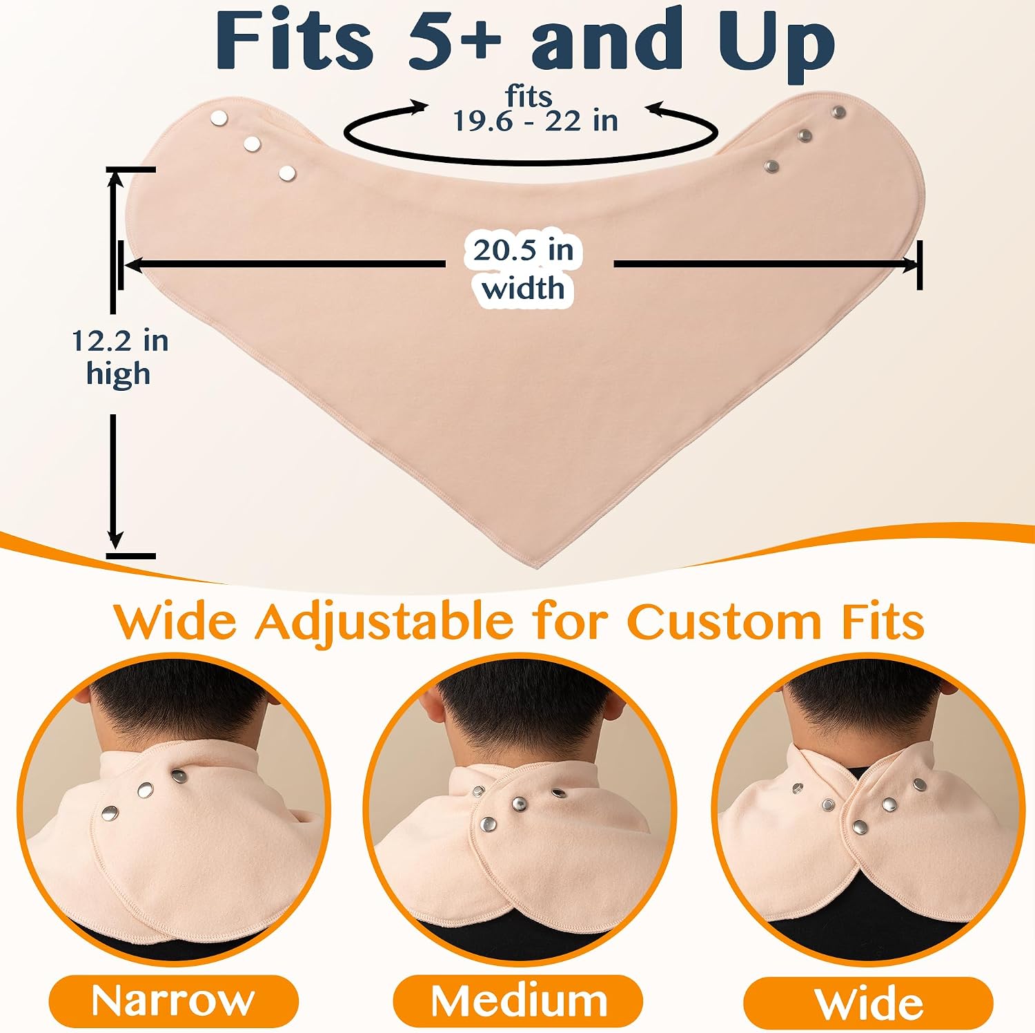 Adult Bibs for Eating, Adults Drool Bibs for Elderly Women & Men - Large Clothing Protector for Special Needs Kids
