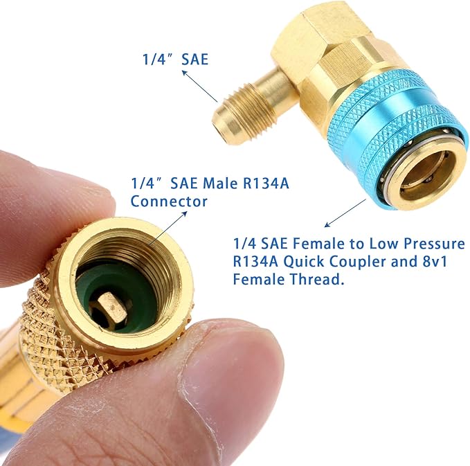 Inyector de Aceite y Tinte para Compresor Aupoko R134A, Herramienta HVAC miniatura 3