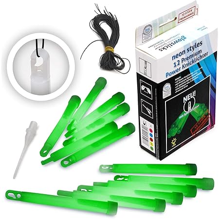 KNIXS Mini-Knicklichter 80er Set - Für Party, Angelsport & Deko