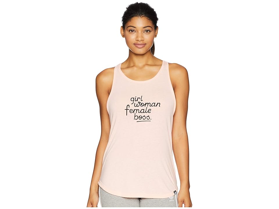 

adidas Cursive Boss Tank Top (Haze Coral) Women's Sleeveless