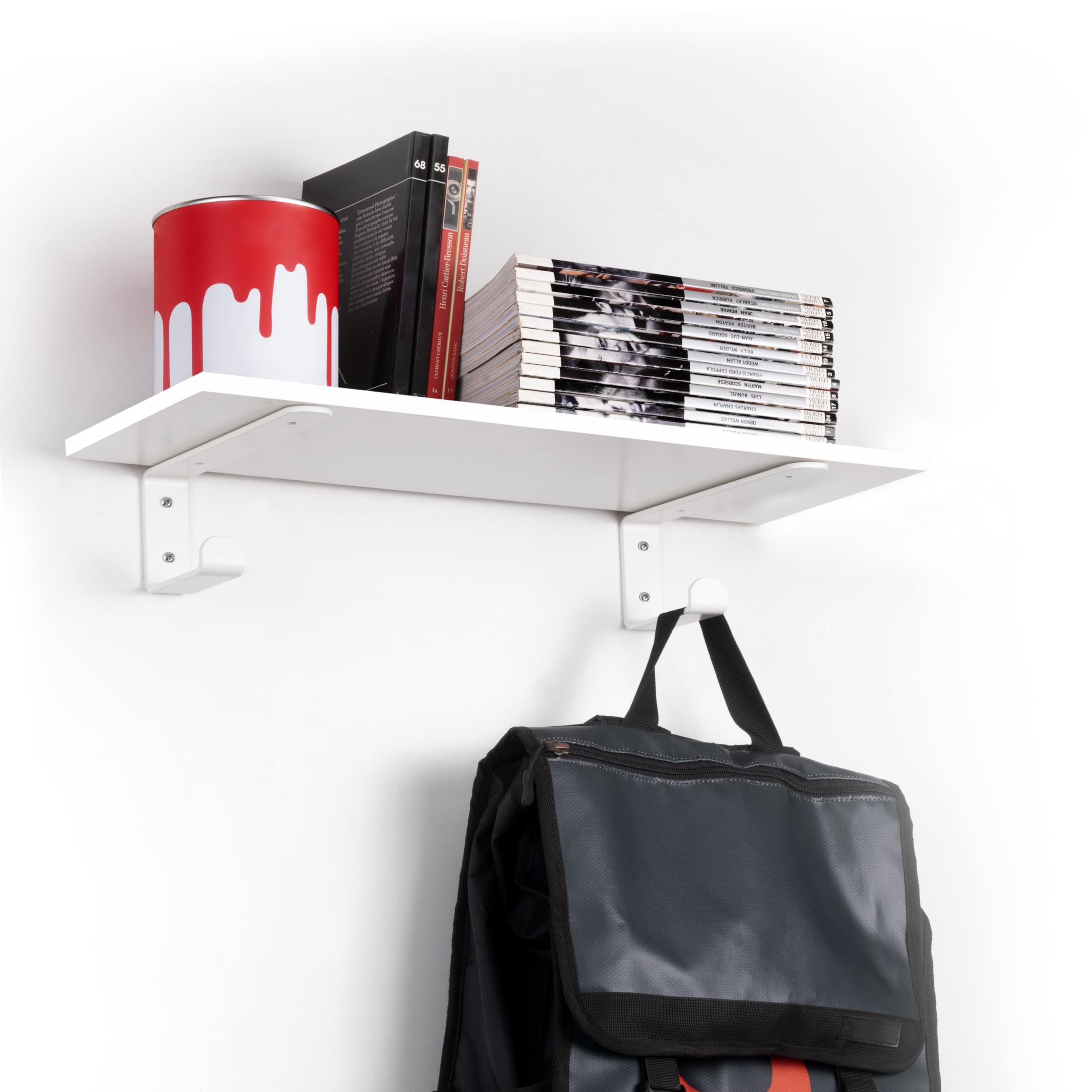 Coppia Reggimensola Emuca Per Legno/Vetro - Supporto Per Mensole Spessore 8-40mm, Alluminio - Foto 3