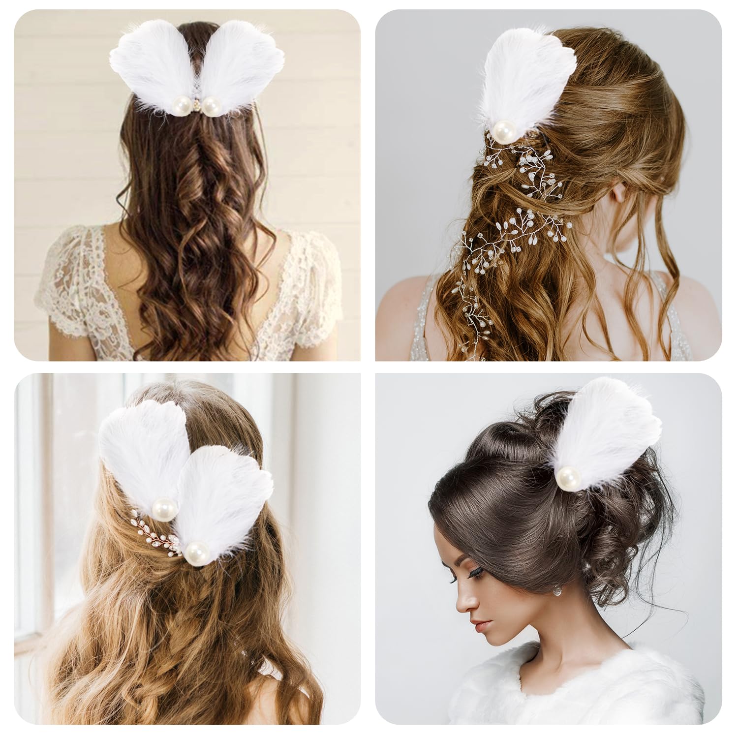 白鳥　ヘアクリップ　LOU DE BETOLY 白鳥 ヘアクリップ LOU DE BETOLY