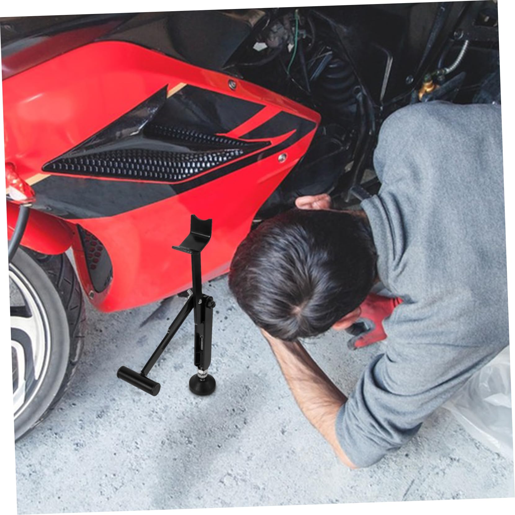 Gatuida Support de Roue de Moto Outil de Levage pour Roue et Arrière Accessoire Entretien pour Moto
