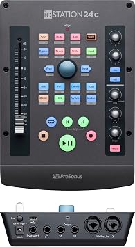 PreSonus ioStation 24c, USB-C, Audio Interface and Production Controller, For Recording, Podcasting and Music Production DAW Controller with Software Bundle