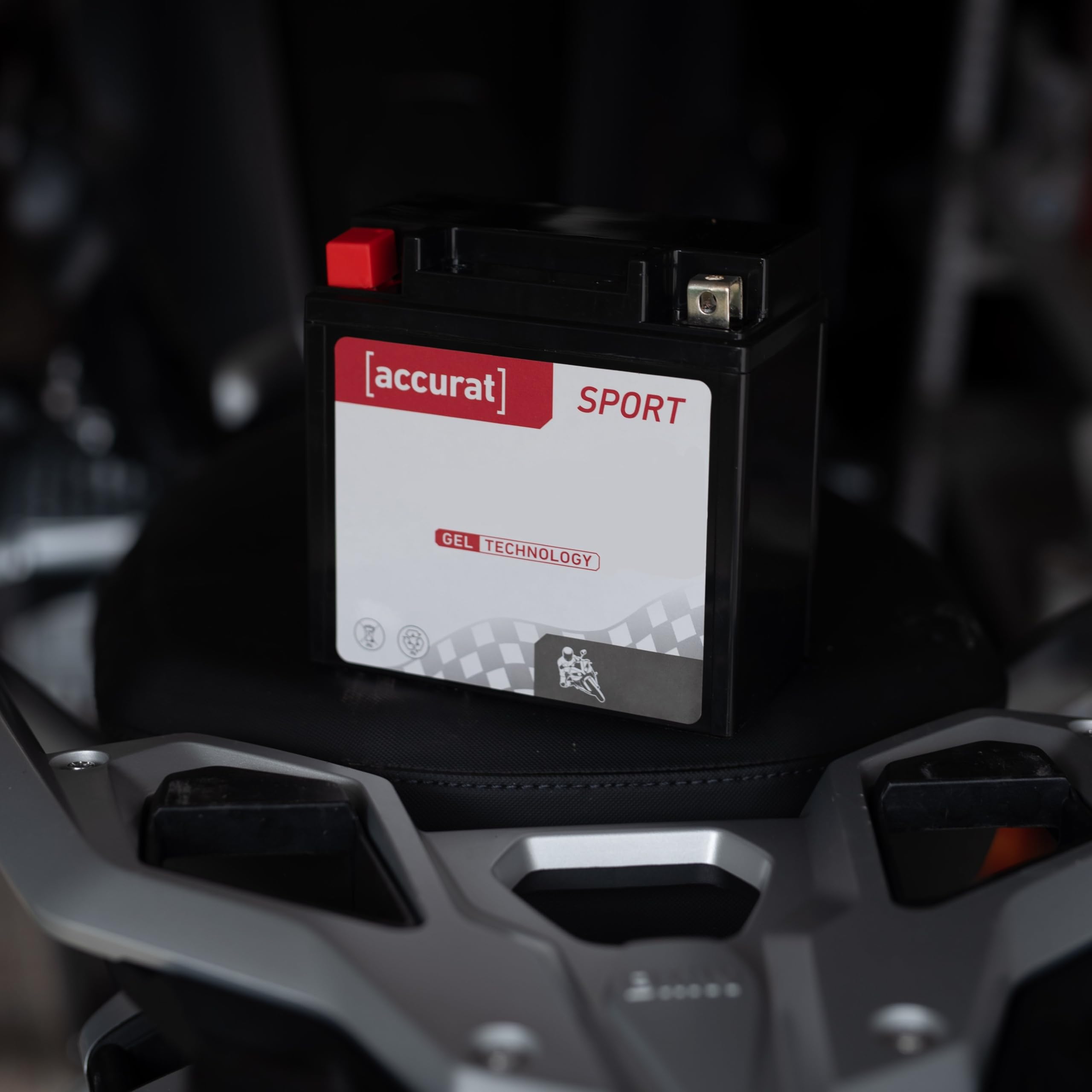Accurat Motorradbatterie YTX7A-BS Gel 12V 7Ah Roller Batterie KGS12-7A-BS BTX7A-BS 6Ah
