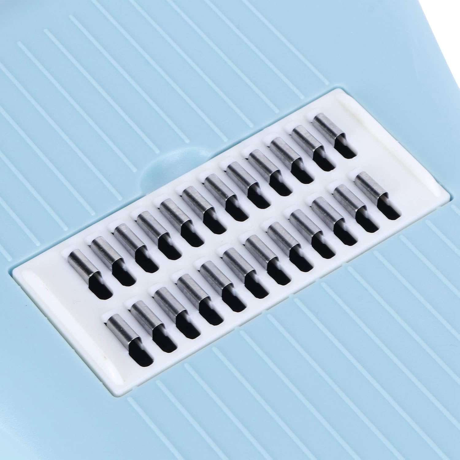 11Pcs/Set Vegetable Cutter Drain Basket Food Shredder Cheese Grater for Vegetables, Fruits, Hand-held Shredder Cutter Grater Slicer Kitchen Cutting Utensils (Light Blue)