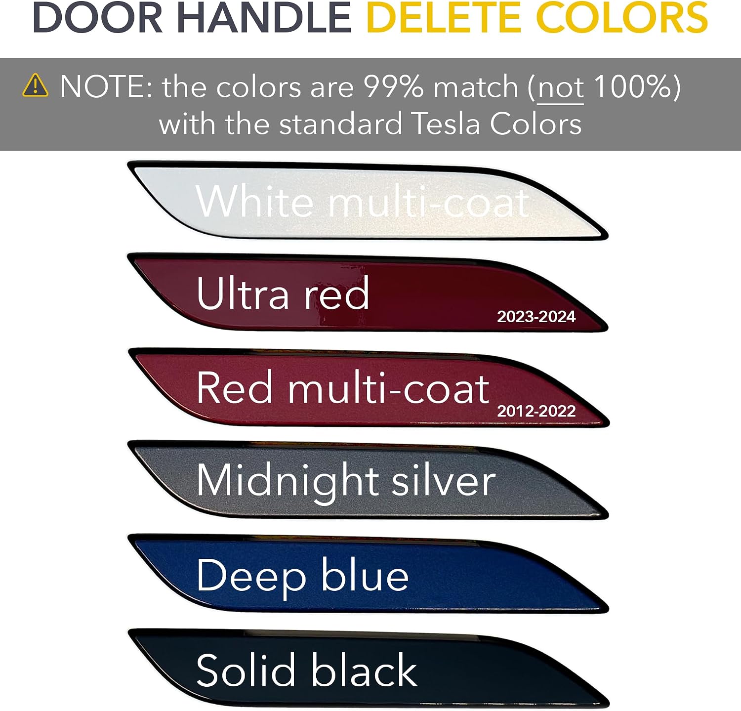 TWRAPS Door Handles Vinyl Wrap Kit for Tesla Model S 2012-2026, Including Refresh Plaid & Long Range - Carbon Fiber Stylish Precut Color Pop Kit Chrome Delete, Exterior Styling Accessories
