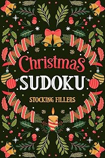 Stocking Fillers for Adults: Christmas Sudoku: Easy Medium & Hard Puzzles: Holiday Activity Book for Adults