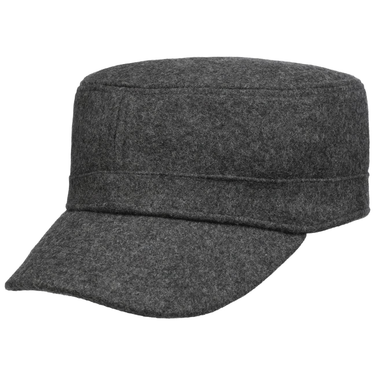 Lipodo Armycap Felt Cap Melange Look Wool Blend Adjustable Men Summer Winter