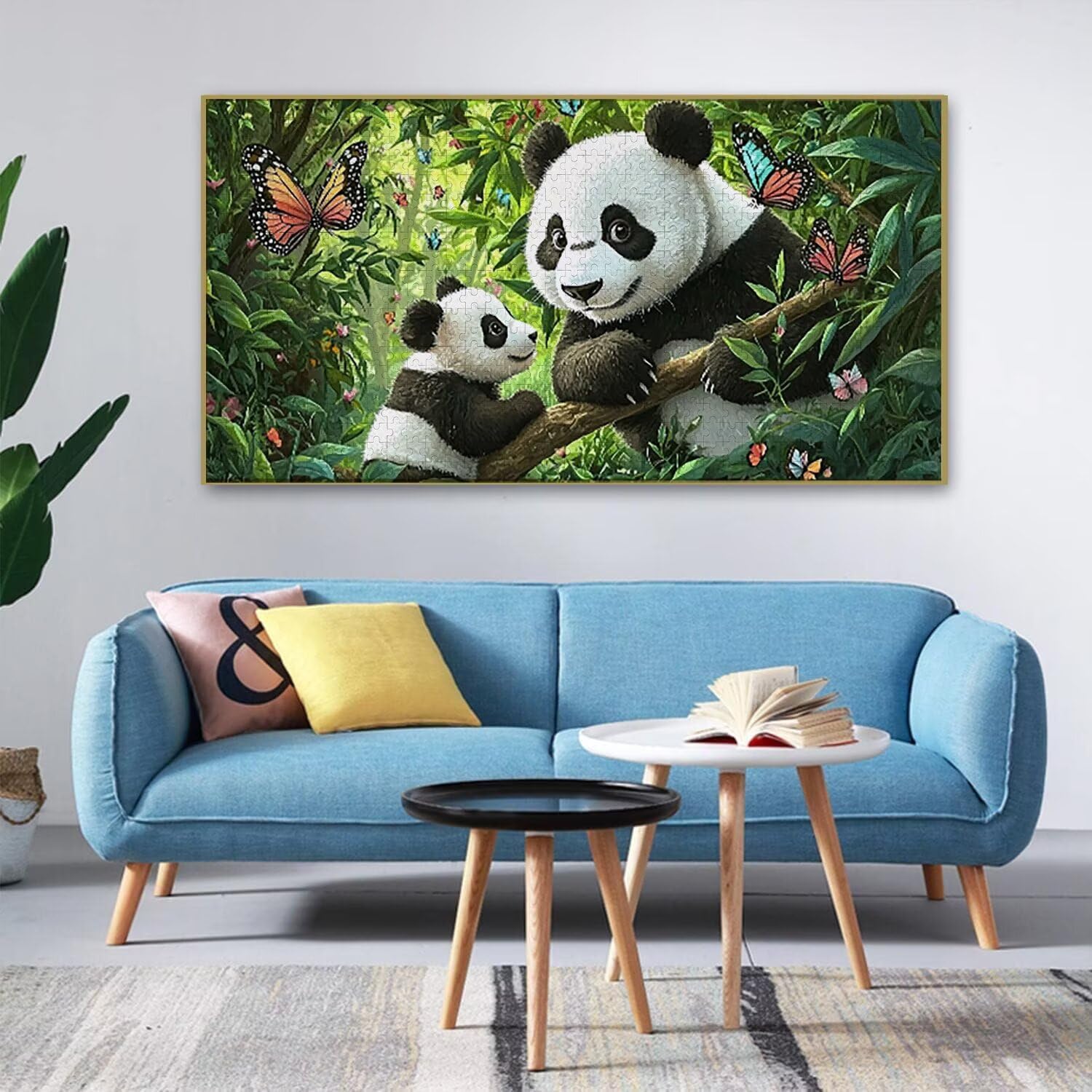 Puzzle de Madera para Adultos 900 Piezas - Panda del Bosque, Obra de Arte de Juego de Rompecabezas para Adultos, Puzzle de Impresión de Alta Definición Multicolor, Pasatiempo Creativo Regalo b-830