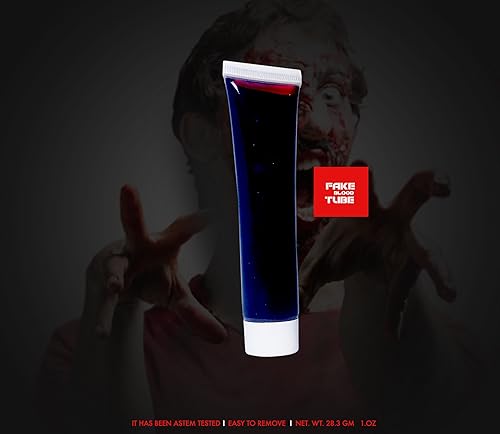 Miniatura 3 de Maquillaje de disfraz de aspecto realista Sangre ZombieVampire Tube Blood 1 oz.