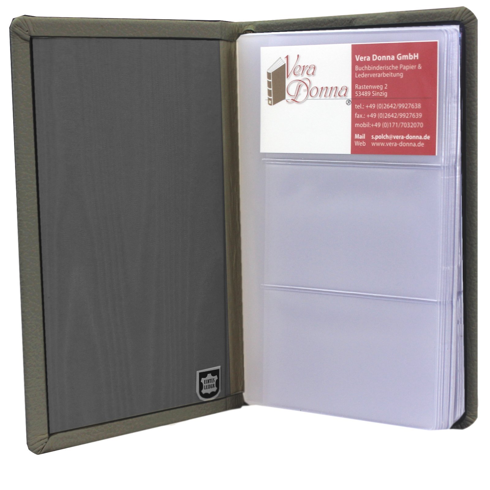 Funda de piel para tarjetas de visita, para guardar 54/108 Tarjetas de Visita