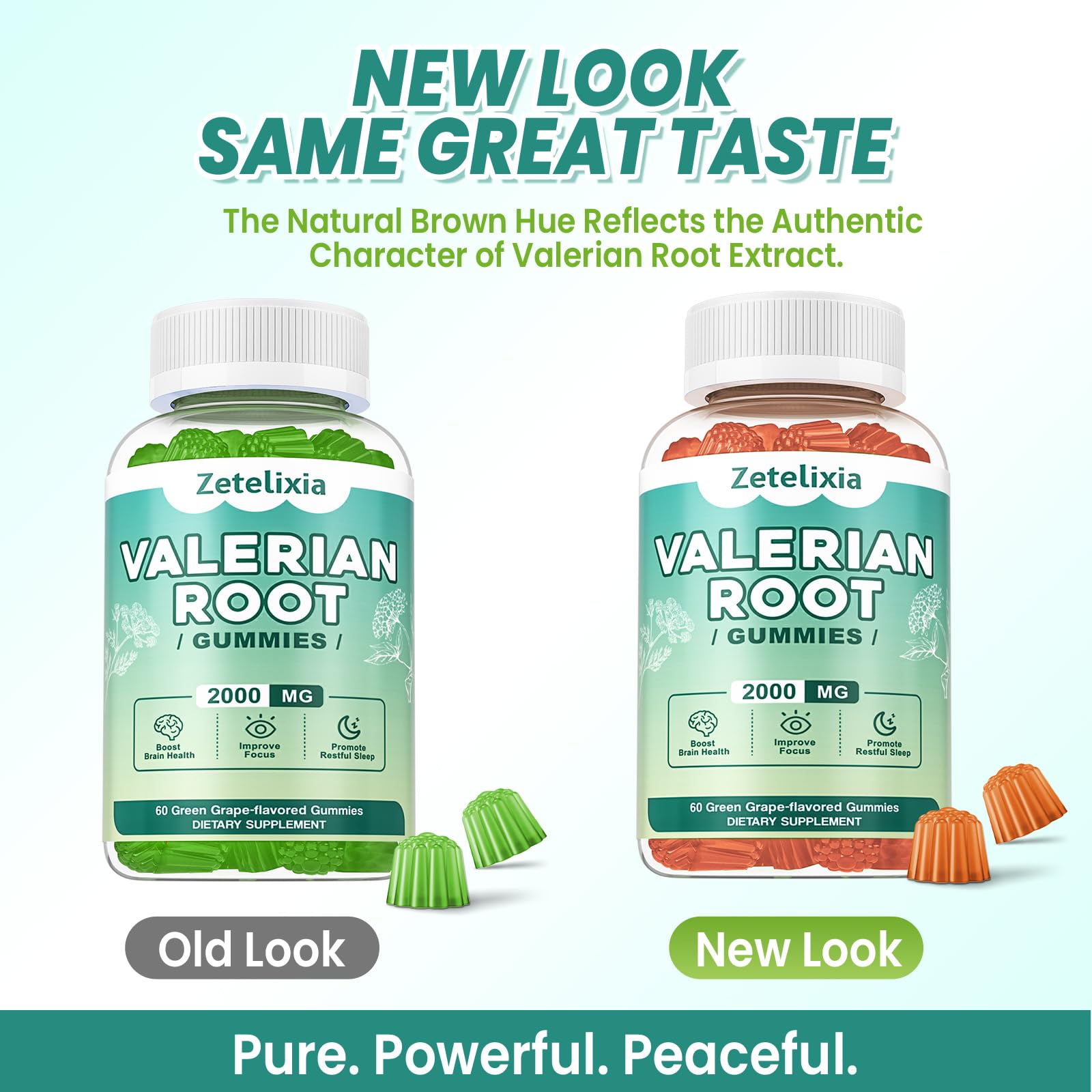 Organic Valerian Root Gummies for Sleep, Melatonin Free, 60 Count — Amazon image 4