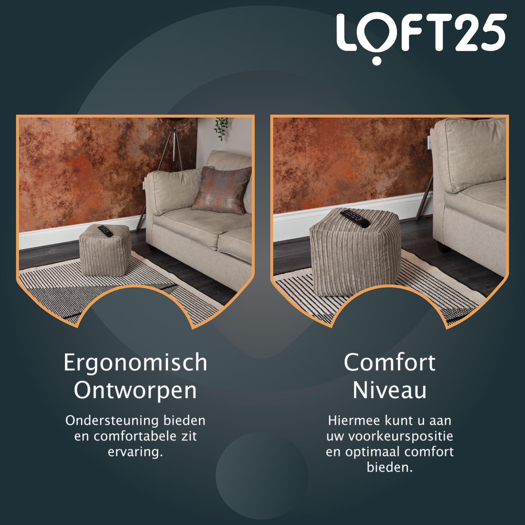 Loft 25 Zachte zitzak voetenbank