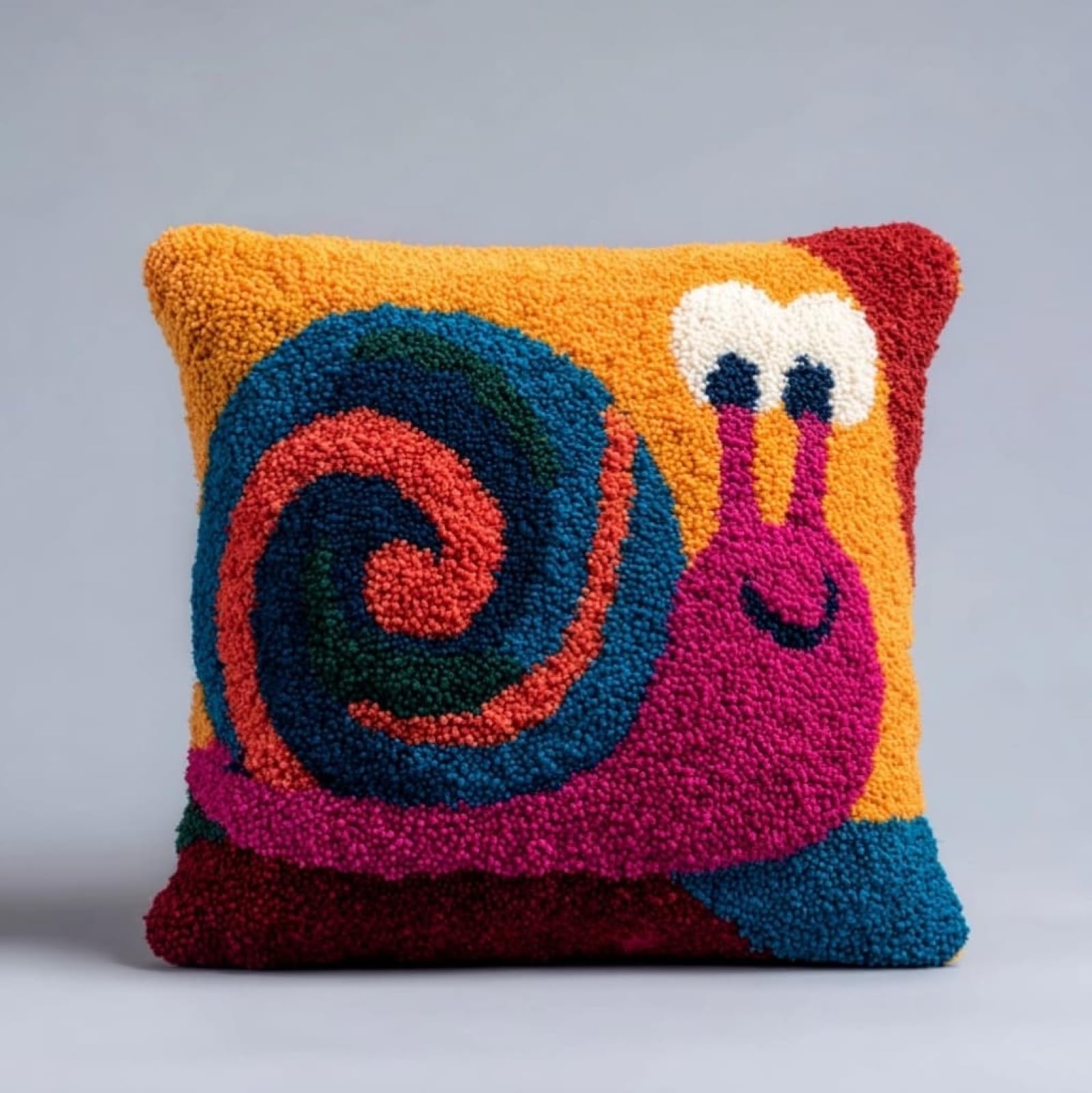 AxiangziK DIY Latch Hook Pillow Kit,Cartoon Snail