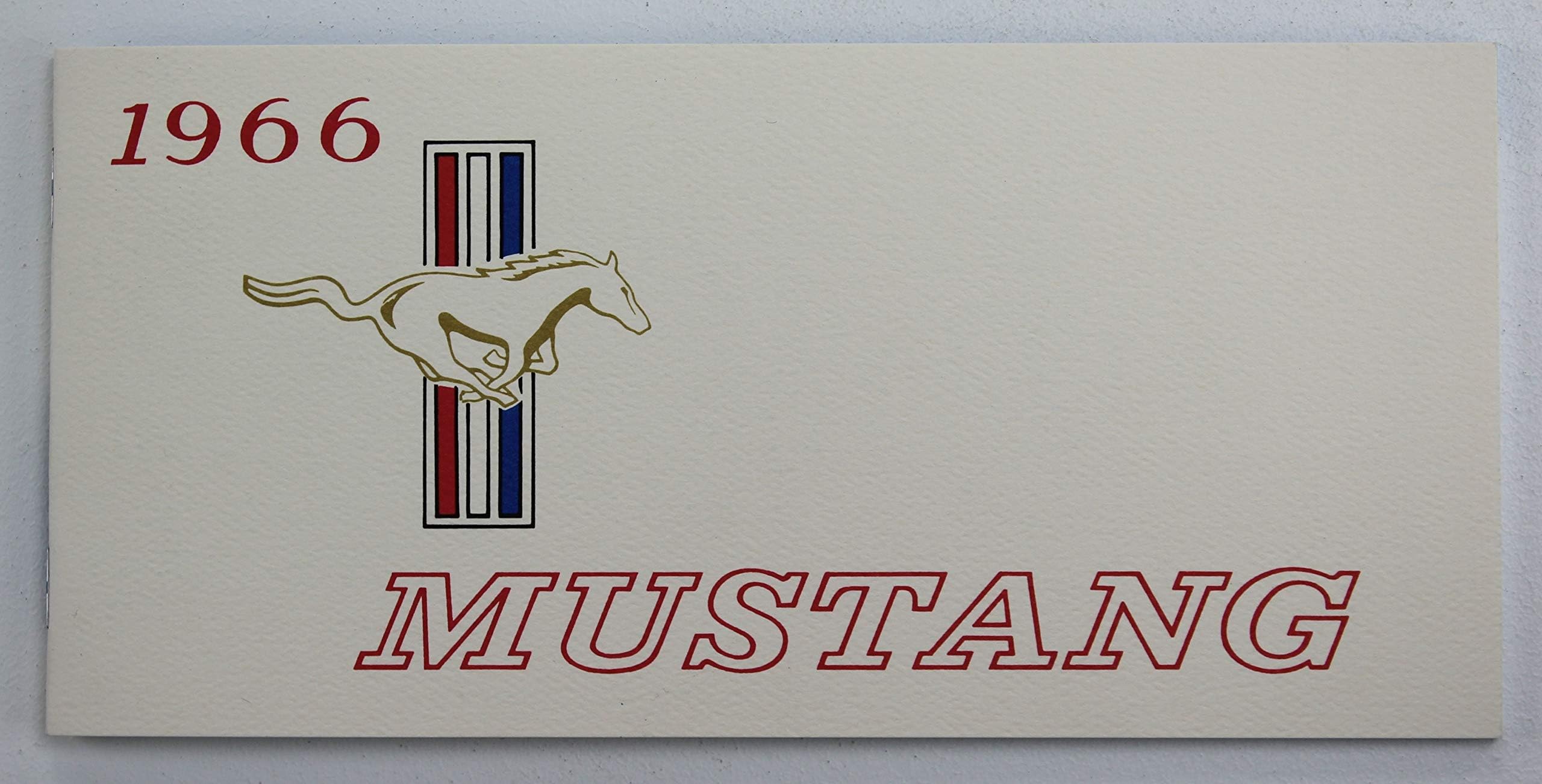 1966 FORD MUSTANG FACTORY OWNERS OPERATING & INSTRUCTION MANUAL - GUIDE. ALL MODELS. GT,hardtop, fastback and convertible 66