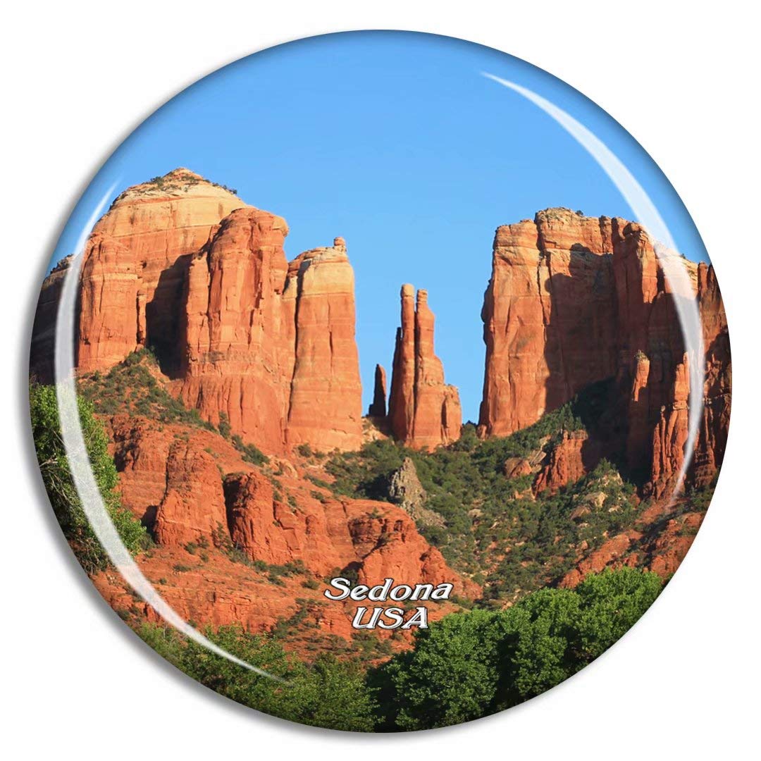 Weekino USA America Sedona Canyon Arizona Fridge Magnet Travel Souvenir City Collection 3D Crystal Glass Gift Strong Refrigerator Sticker