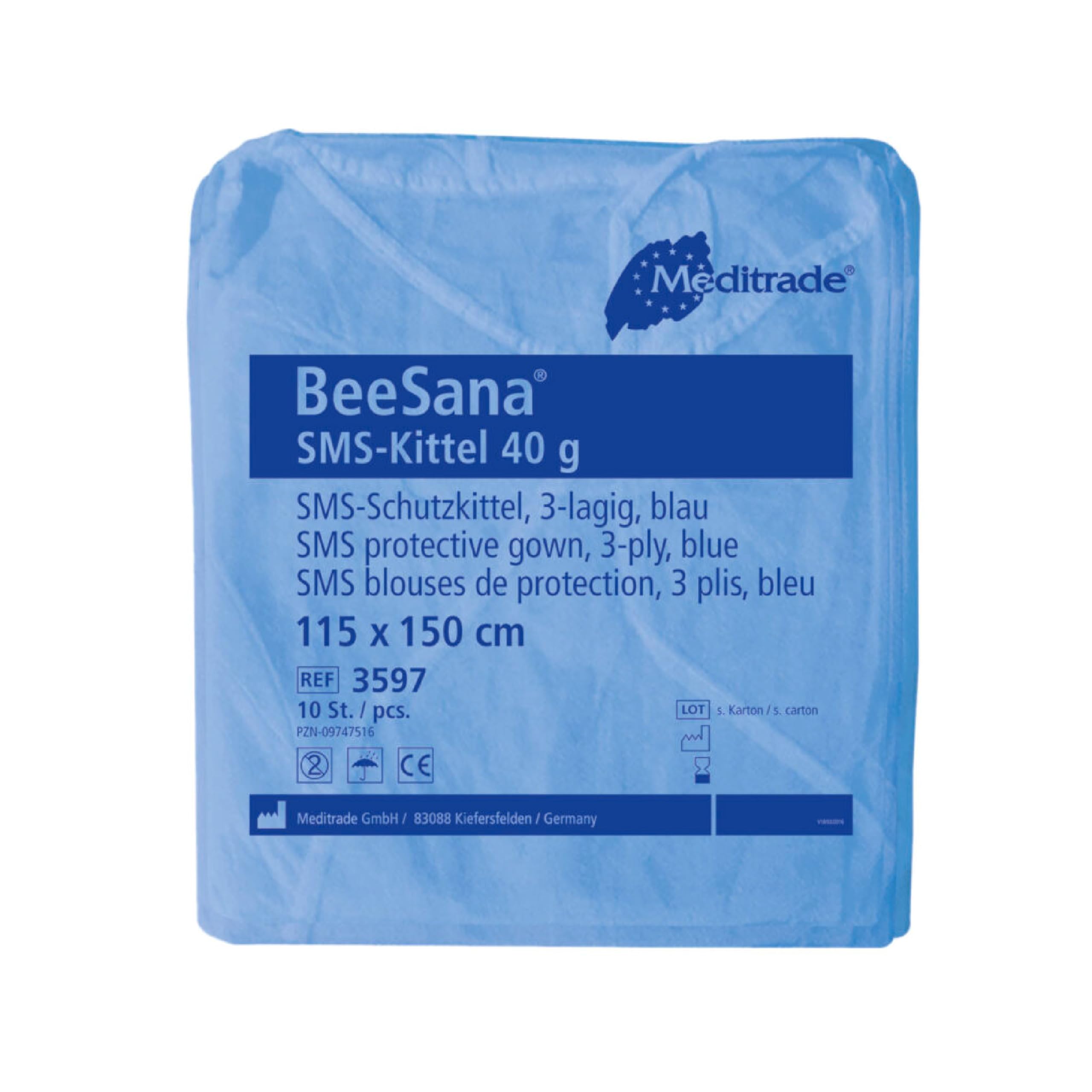 BEESANA 3597 SMS, fartuch 115 cm x 150 cm (10 sztuk)