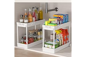 Fowooyeen Tub and Under Sink Organizer for Bathroom and Kitchen