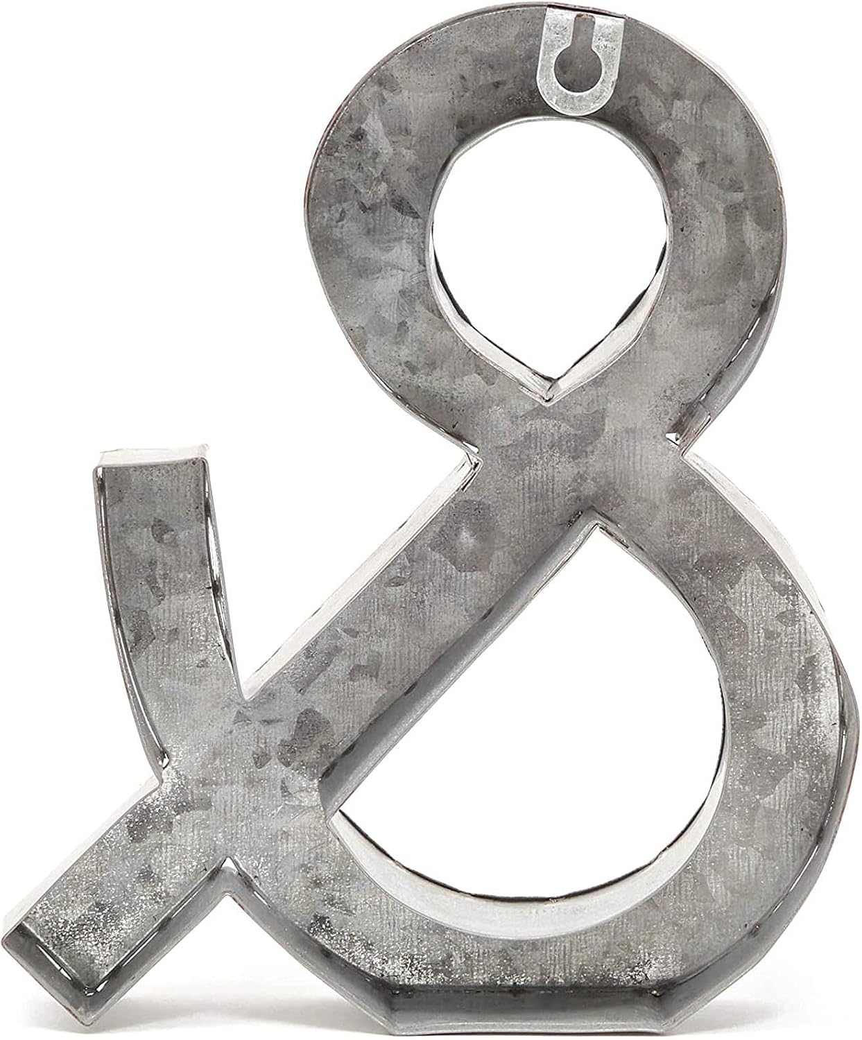 Bright Creations Rustic Letter Wall Decor - Galvanized Metal 3D Letter Decor & Sign