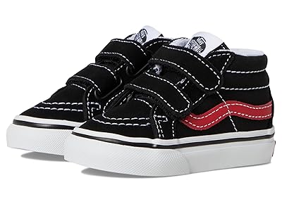 Vans Kids Sk8-Mid Reissue V (Infant/Toddler) Kids Shoes Retro Pop Black/Red 