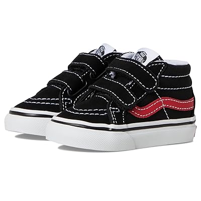 Vans Kids Sk8 Mid Reissue V (Infant/Toddler) Kids Shoes Retro Pop Black/Red