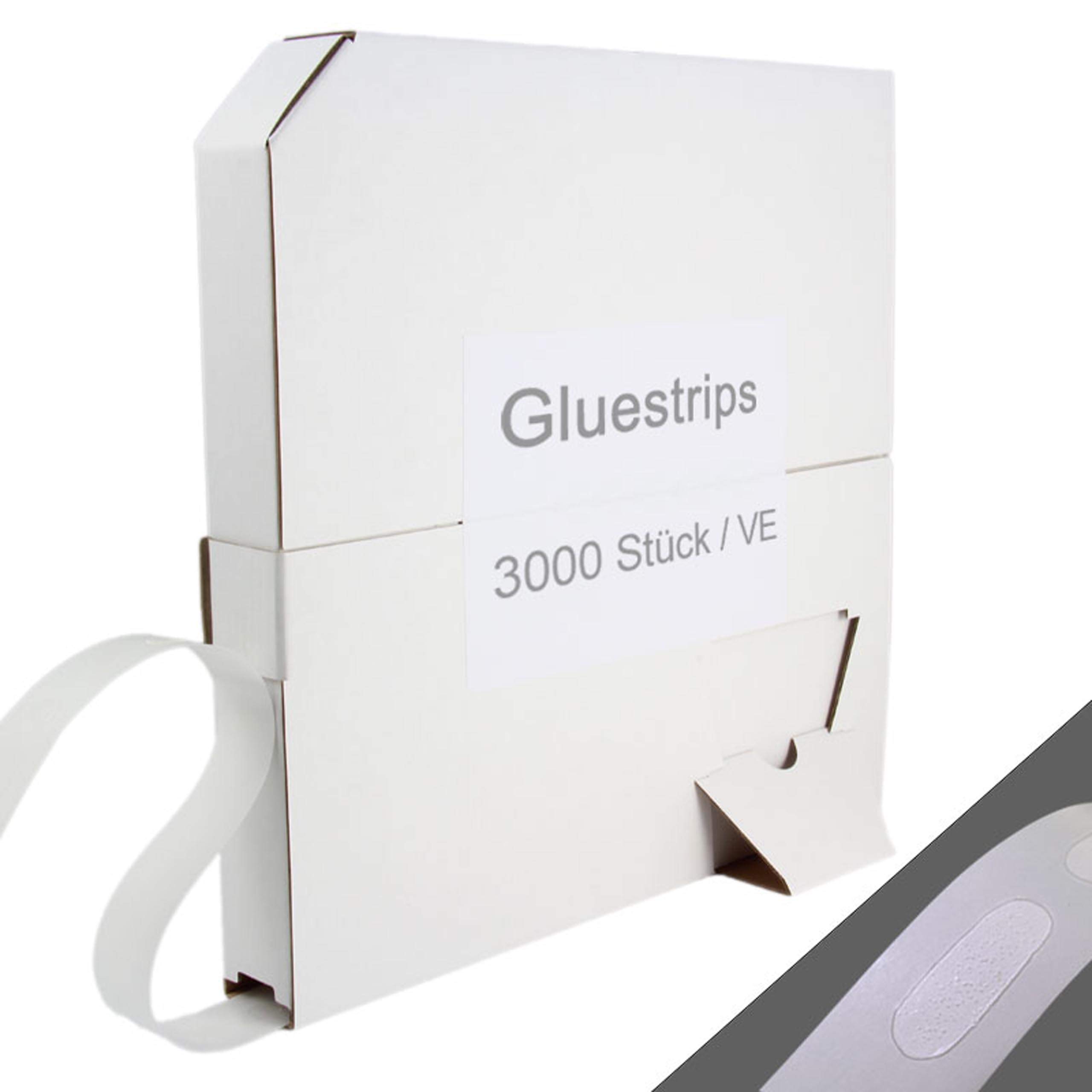 KLEBESHOP24 Gluestrips Klebestreifen, mittel haftend, ablösbar