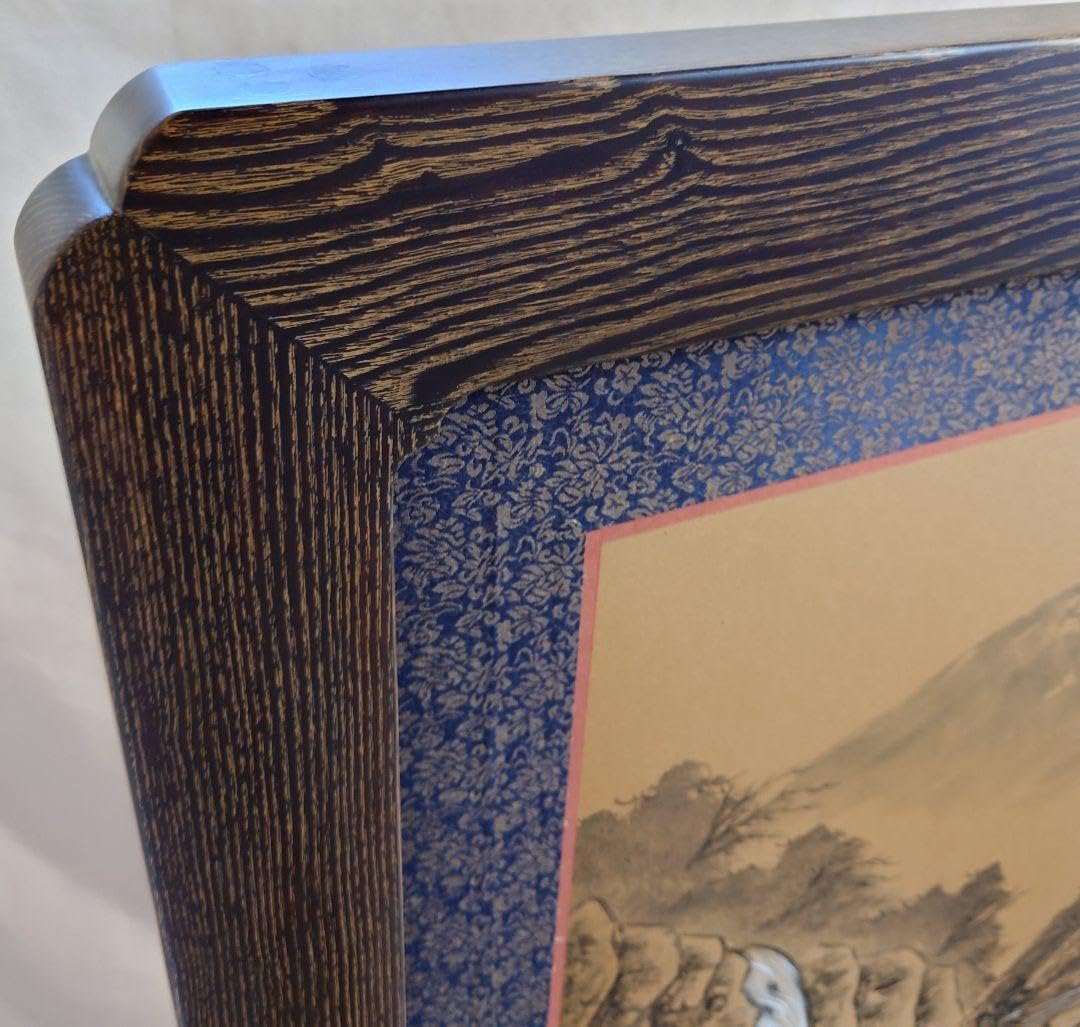 衝立別注 4.5尺和風桑色仕上げ衝立地域限定配達 中襖山水画に