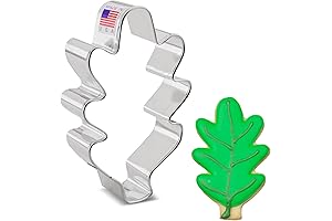 Ann Clark Cookie Cutters - Oak Leaf Cluster Holly Leaf Cookie Cutter, 4.25"