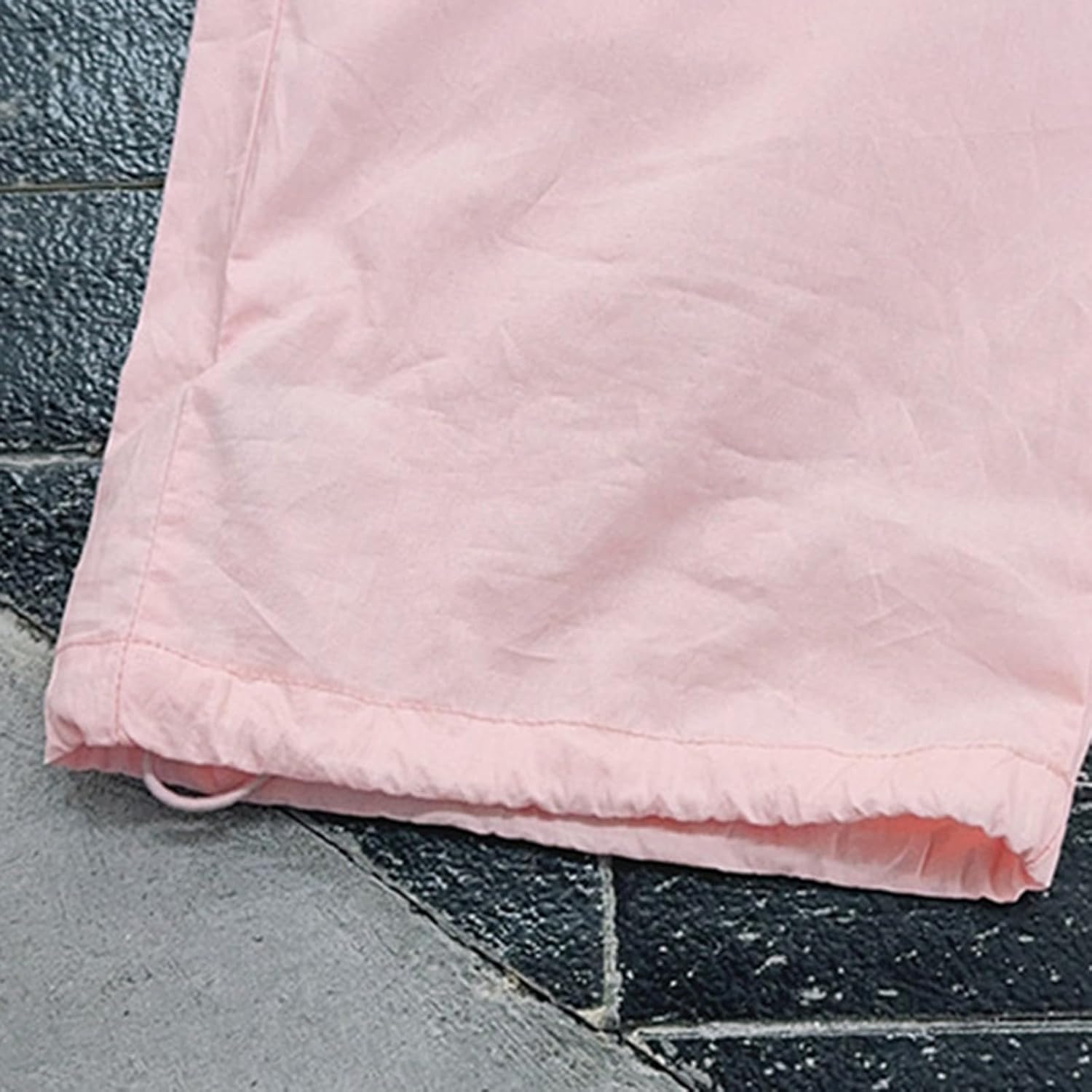 Girls Bow Wide Leg Pants Teen Baggy Elastic Waist Parachute Trousers Athletic Dance Cute Loose Straight Casual