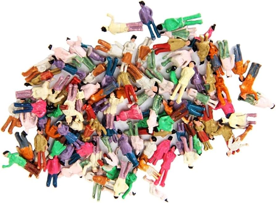 Amazon | 約100体セット 人形 人物 人々 人間 人間フィギュア