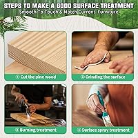 Vista 12 de Taburete de madera de 2 escalones para niños y adultos, taburetes de madera maciza de dos pasos para camas altas, taburete portátil con almohadillas