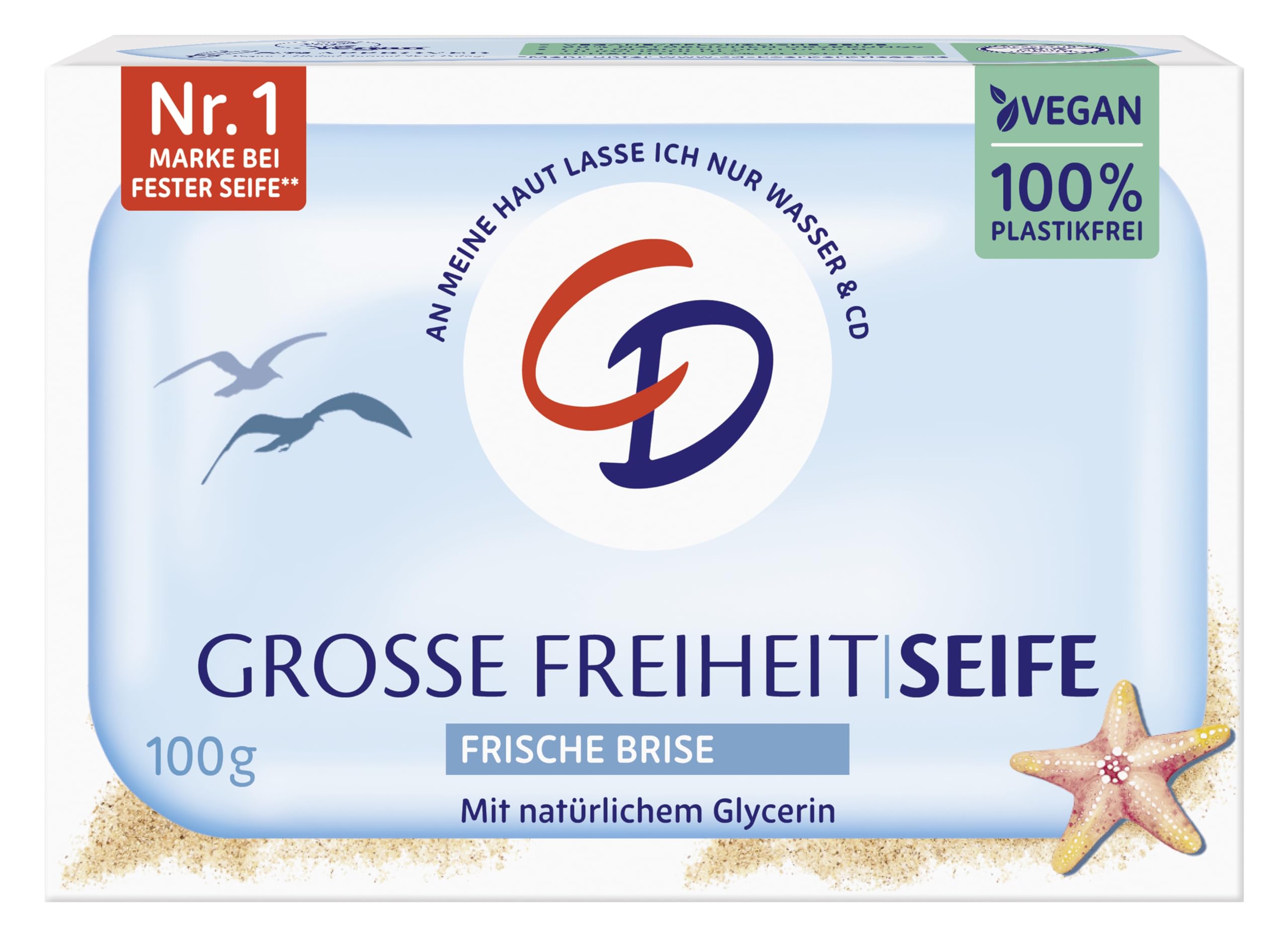 Mydło łagodne o dużej wolności, 100 g, wegańskie i bez mikroplastiku